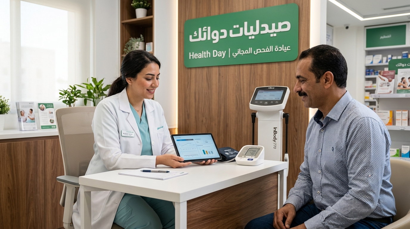اليوم الصحي بصيدليات دوائك